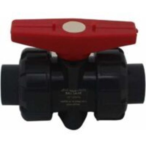 Vanne double union à coller diam 20 mm vanne boisseau pvc robinet boisseau sphérique robinet a bille sphere pour piscine,DN15 (Diamètre Interne 20mm)