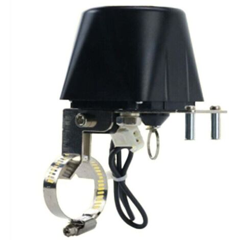 Vanne électrocommandée pour gaz et eau – Boîtier sphérique DN15/DN20/DN25, 12 V CC, avec alarme intégrée