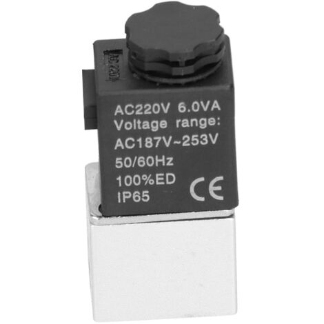 Vanne électromagnétique 2 voies 2 positions normalement ouverte, robuste et durable, 220V AC