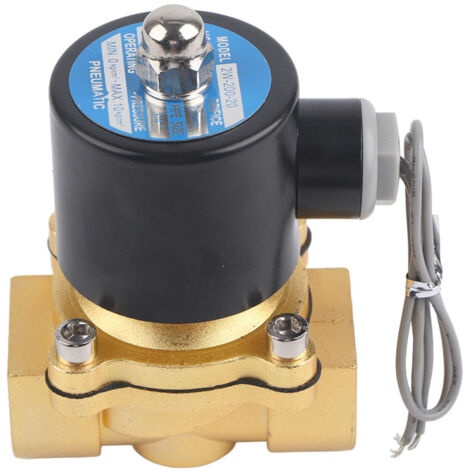Vanne électromagnétique 3/4" DN20 pour eau, gaz, huile - Alimentation 24V CC