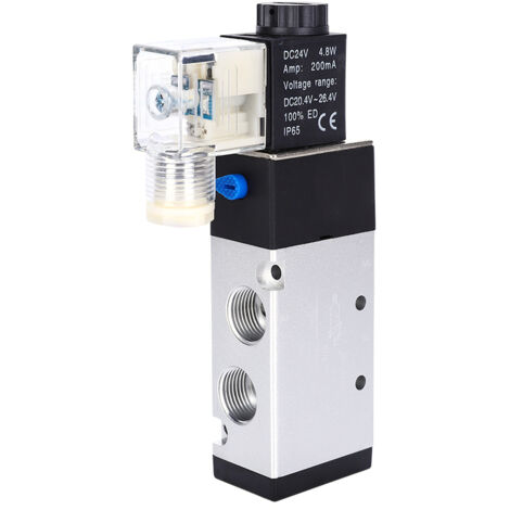 Vanne électromagnétique 5 voies 2 positions 4V310-10 pour accessoires industriels AirTAC (DC24V)
