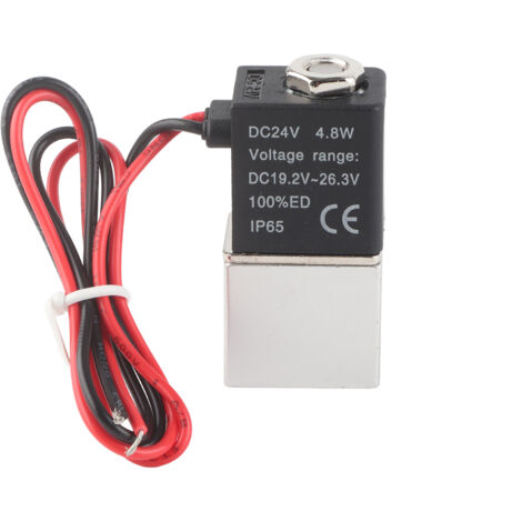 Vanne électrovanne 24V DC à réponse rapide, 2 positions 2 voies pour air eau huile G1/4