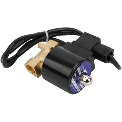 Vanne électrovanne laiton G3/8 normalement fermée pour air eau huile 2A-040-10AC220V action directe