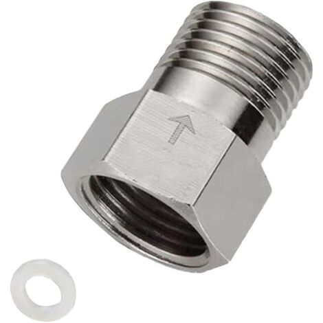 Vanne en acier inoxydable préventeur de reflux filetage fem-mâle connecteur unidirectionnel pour tuyaux de toilette