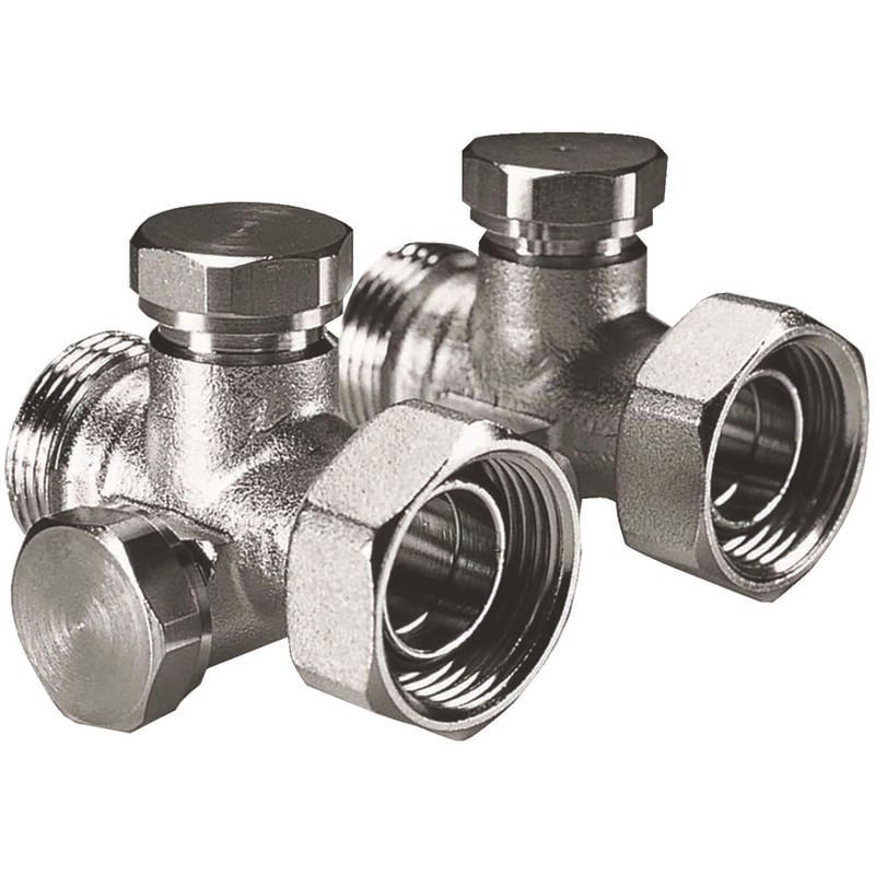 Vanne en h mono/bitube pour raccordement au sol 3/4EK-3/4