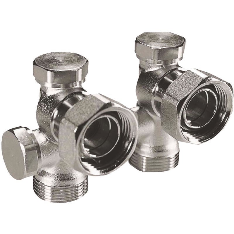 Somatherm For You - Vanne en h mono/bitube pour raccordement mural 3/4EK-3/4