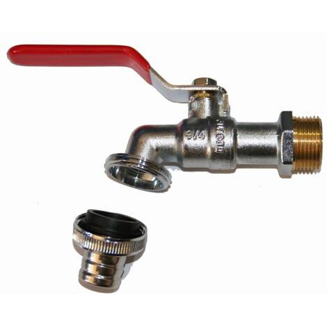 Vanne et robinet laiton - Robinet 1/4 de tour laiton raccord au nez 3/4''-3/4''