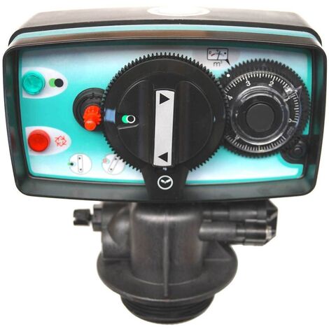 Vanne de commande d'adoucisseur d'eau pour toute la maison - Mode de fonctionnement automatique - Fleck 5600 - Minuterie de 12 jours - Pour adoucisseurs de filtre à eau - Résine 110 Vanne de commande d'adoucisseur d'eau pour toute la maison - Mode de fonctionnement automatique - Fleck 5600 - Minuterie de 12 jours - Pour adoucisseurs de filtre à eau - Résine 110