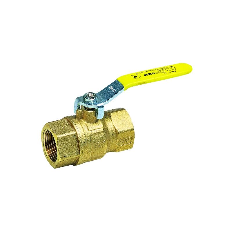 Sferaco - Vanne à boisseau sphérique 620 poignée plate jaune - 1'