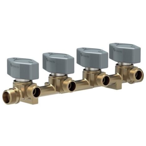 Vanne gaz 4 sorties Ø8 mm – Compatible tuyaux cuivre – Alimentation 4 appareils propane butane – Étanchéité renforcée – Truma