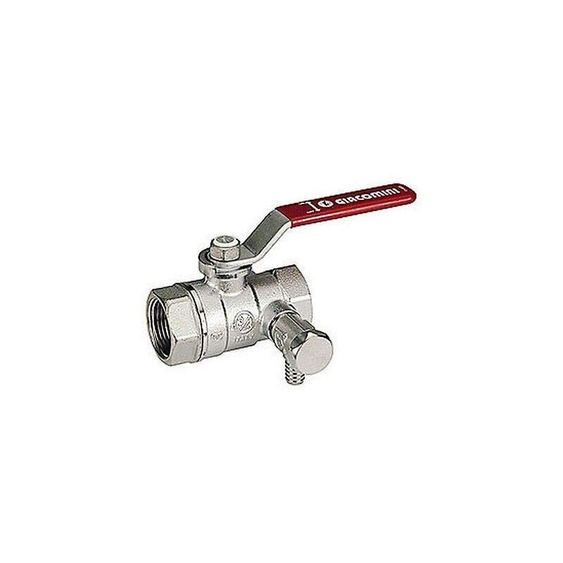 Robinet de raccordement et robinet de vidange R250DS f-f R250SX003 Giacomini 1/2 ''-1/4''