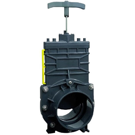 Vanne guillotine DN100 pour tuyau d'arrivée – Raccord PE – Installation rapide pour entretien station de relevage – SFA