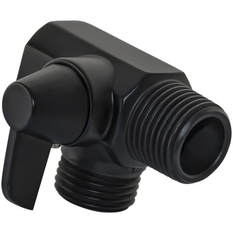 Vanne inverseuse 2 voies pour bras de douche noire