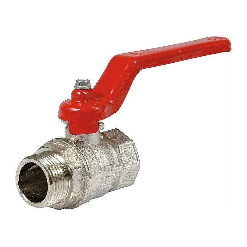 Vanne laiton nickelée - MF 2' - Itap