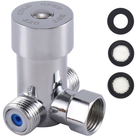 Vanne mélange thermostatique G1/2 eau chaude/froide pour robinet automatique