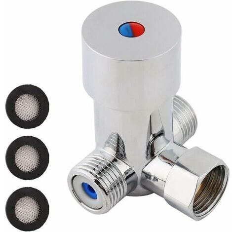 Vanne Mélangeur Eau Chaude Froide Filetage Standard G1/2 pour Robinet Automatique