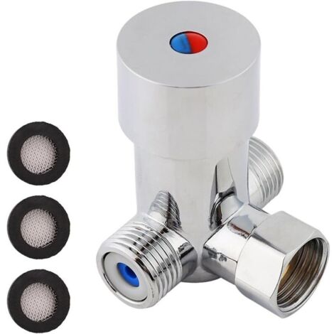 Vanne Mélangeur Eau Chaude Froide Filetage Standard G1/2 pour Robinet Automatique