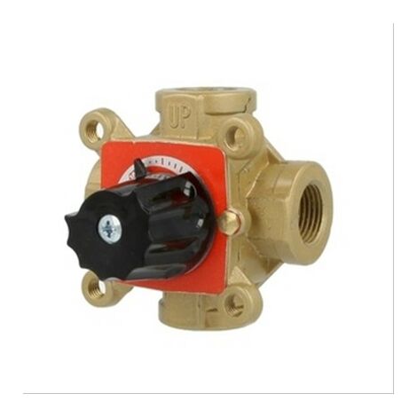 Vanne mélangeuse 4 voies Wipex laiton, F3/4'' - Diam20 - 4 Kvs