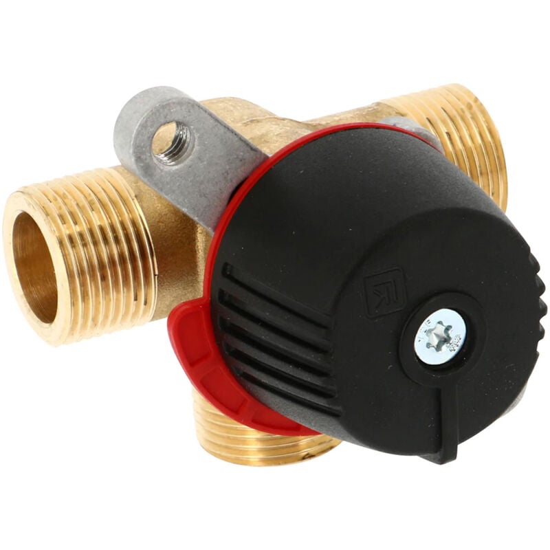 Vanne mélangeuse laiton 3 voies thermomix (Kvs 2,5) Mâle 3/4' (20/27) Thermador