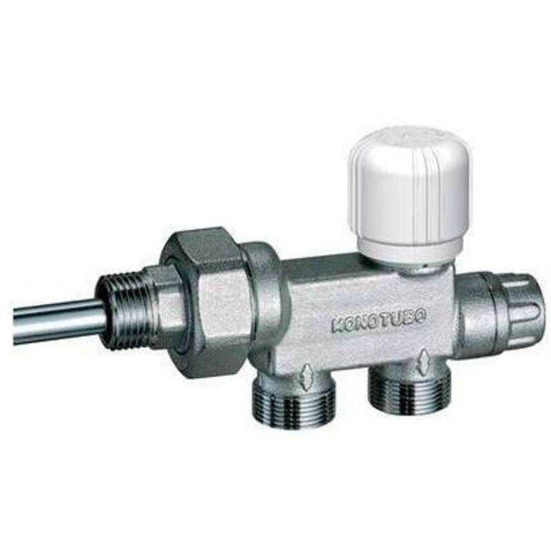 Vanne monotube thermostatique chromée ( FAR