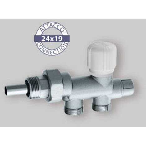 Vanne monotube thermostatisable chromée FAR 1420  1/2"