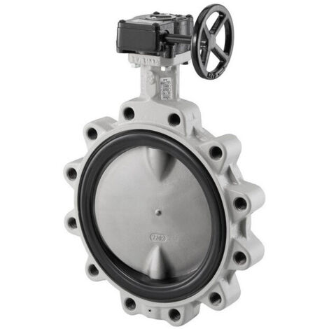 VANNE PAP. A OREILLES TAR., VOLANT, DN100, PN16, JOINT EPDM