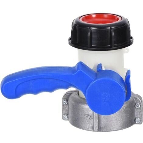 Vanne papillon avec écrou flottant en aluminium pour réservoir IBC de 1000 litres,