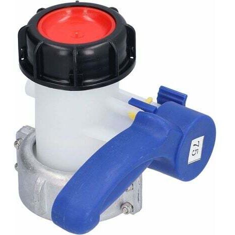 Vanne papillon avec écrou flottant en aluminium pour réservoir Ibc de 1000 litres, écrou S75x6 et sortie S60x6 Scrollsqy