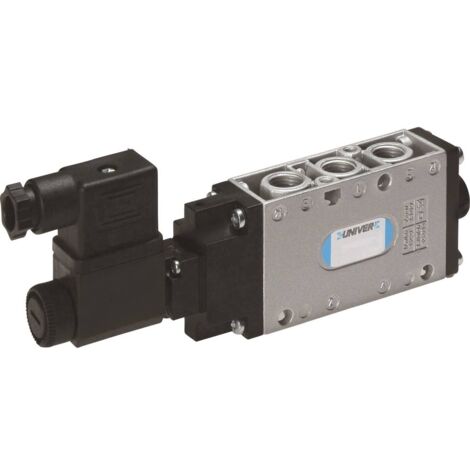 Vanne pneumatique à commande directe 5/2 voies Univer AC-7500 G 1/8 Largeur nominale 6 mm Matériau du boîtier Zamak Mat