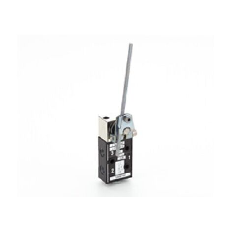Vanne pneumatique RS PRO Clapet à ressort mécanique S/666 3/2 Levier à tige 3/2, G 1/8, 1/8pouces ( Prix pour 1 )