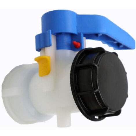 Vanne pour cuve IBC 1000 litres 2" / 62 mm Vanne papillon intégrée en plastique DN50 (62 mm)