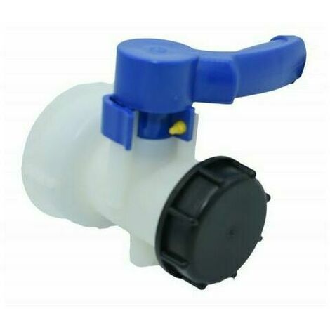 Vanne pour cuve IBC 1000 litres 2&quot / 62 mm Vanne papillon intégrée en plastique DN40 (62 mm),SEMAket