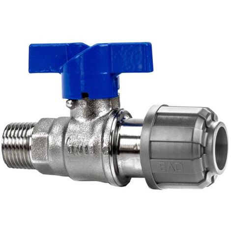 Vanne pour tube ø25 fileté mâle 3/4"G pour réseau d'air comprimé - KR 7053 - CLAS Equipements