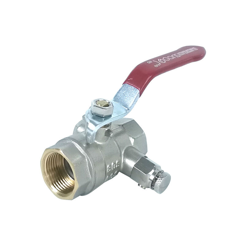 Vanne à purge poignée + papillon femelle femelle 40/49 Garis V03FF-40M