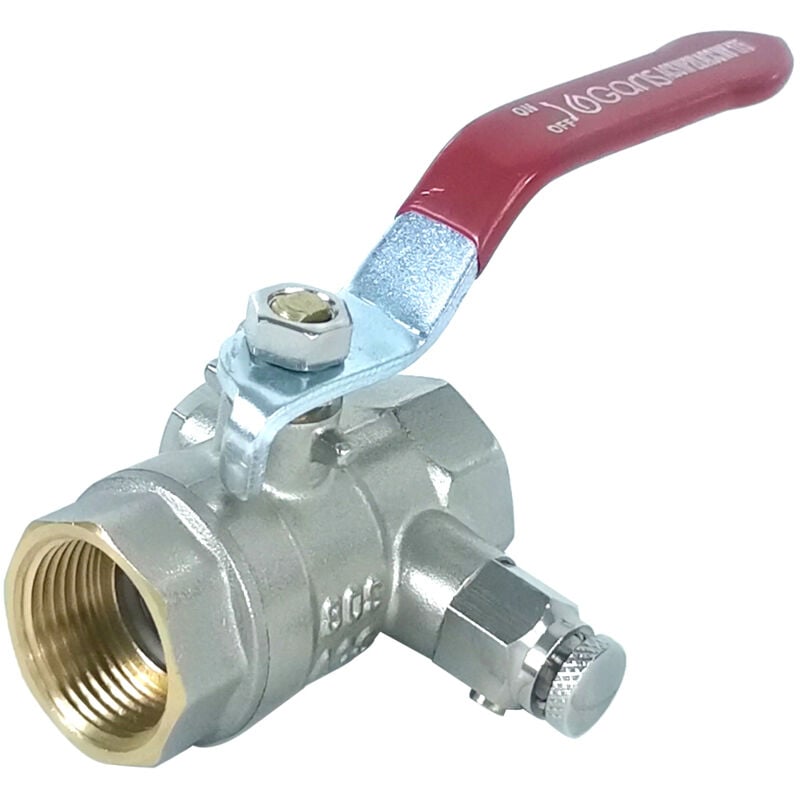 Vanne à purge poignée + papillon femelle femelle 26/34 Garis V03FF-26M