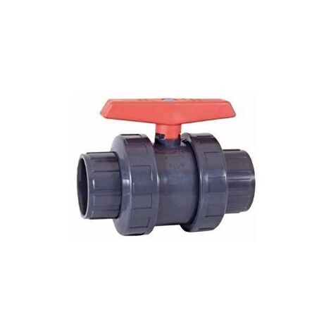 Vanne PVC à boisseau sphérique PN-10 Cepex Vanne anti-block Ø 50 mm