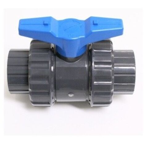 Vanne PVC pression démontable 32mm – A coller – Pour chantiers humides – Fixation rapide – Piscineo