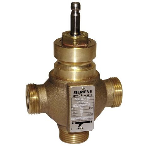 Vanne siège 3V 20mm M2"1/4 Kvs 25 - SIEMENS : VXG41.4001