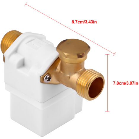 Vanne Solenoïde Électrique 12V DC Normalement Fermée pour Systèmes Solaires Eau