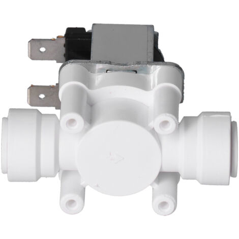Vanne Solénoïde Électrique en Plastique 3/8" à Raccord Rapide Normalement Fermée 24V DC