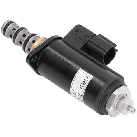 Vanne Solénoïde Hydraulique en Acier Inox YN35V00021F1 pour Pompe de Commande Kobelco SK200-6