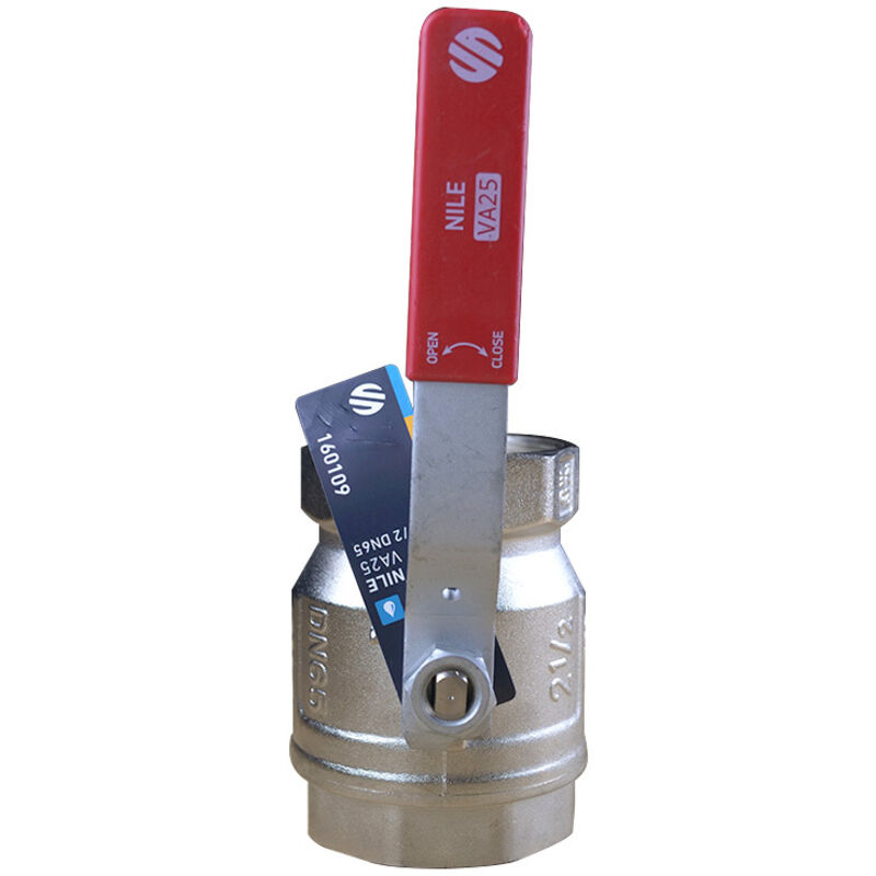 Vanne à sphère PN25 NILE ACS 2'1/2 (66/76) Femelle Femelle - Poignée plate rouge - Arco