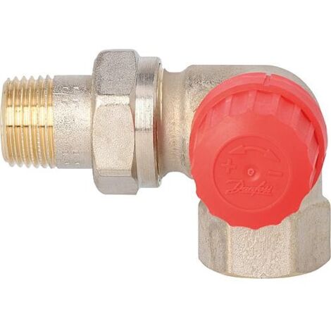 Vanne thermostatique Danfoss RA-N15, équerre droite DN15 (1/2")