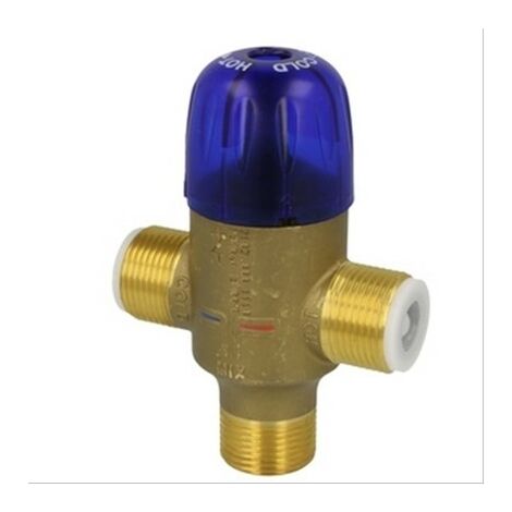 Vanne thermostatique eau chaude M3/4'', modèle réglable de 35 à 70°C