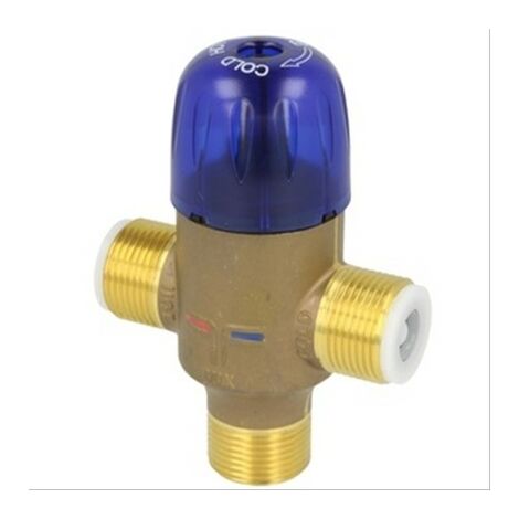 Vanne thermostatique eau chaude M3/4'', modèle réglable de 45 à 65°C