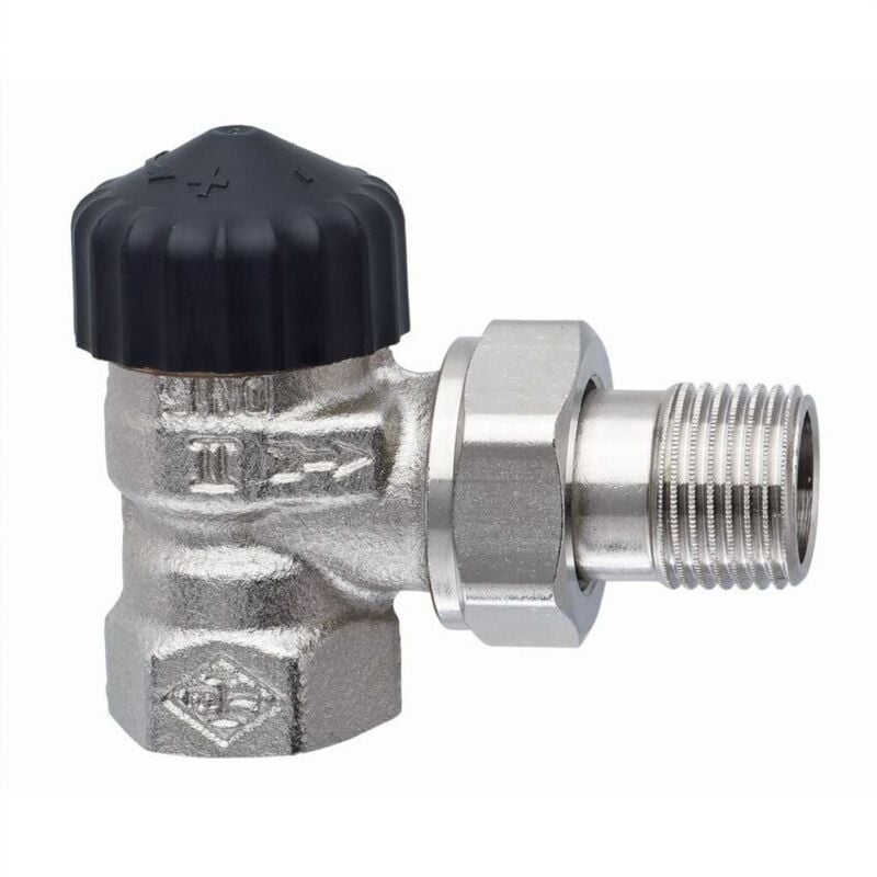 Heimeier - Corps de vanne thermostatique 1/2' équerre laiton rouge