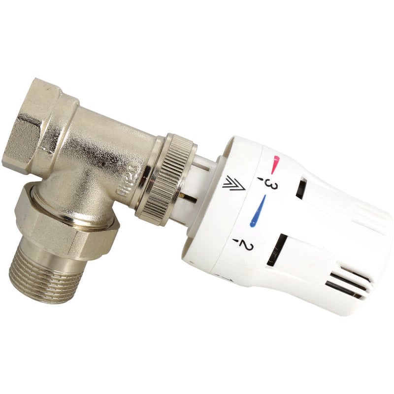 Led Leds - vanne thermostatique pour radiateur serviette avec raccord 1/2