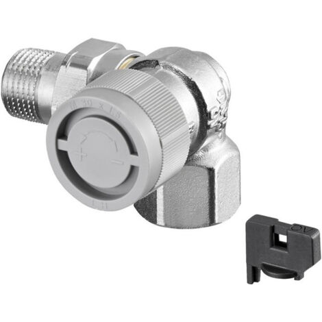 Vanne thermostatique série AQ M 30 x 1,5, angle coudé DN 10, droite OVENTROP