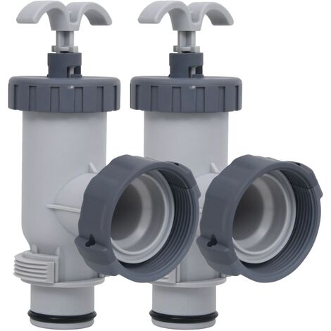 Vannes à piston de piscine 2 pcs