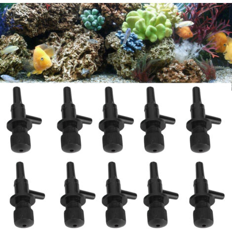 Vannes de Régulation d'Air pour Pompes à Oxygène Aquarium - Contrôle Taille Bulles - Pack de 10 Accessoires-AUTRES